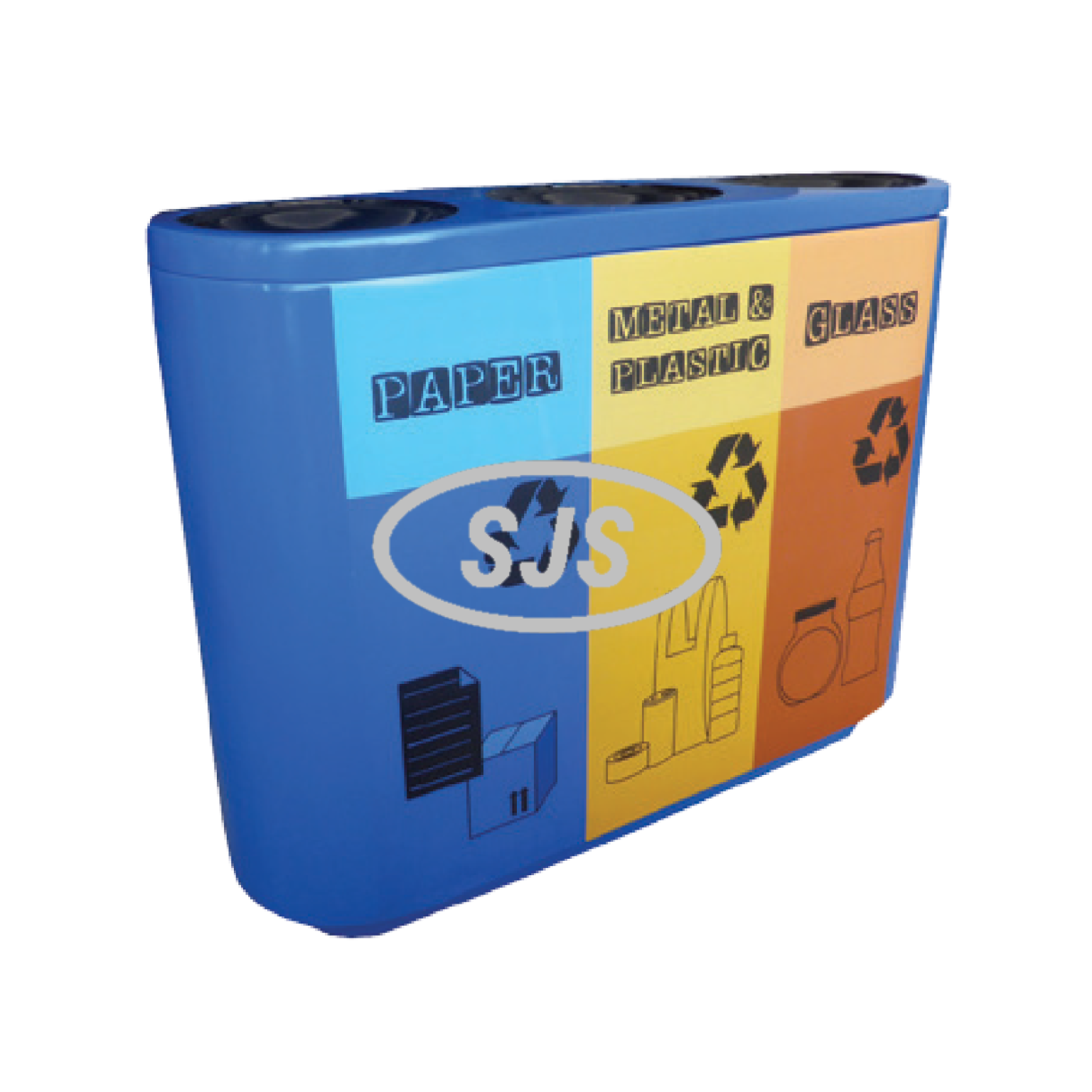 Shop Joint FRP Recycle Bin 3 in 1 % - Superior Janitorial Supplies Sdn ...