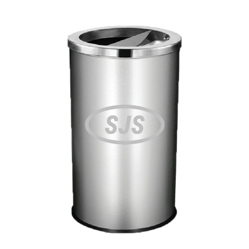 Stainless Steel Bin Round C/W Open & Ashtray Top Superior Janitorial
